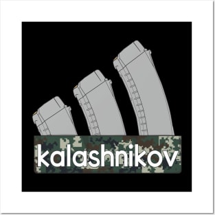 Three Kalashnikov assault rifle magazines Posters and Art